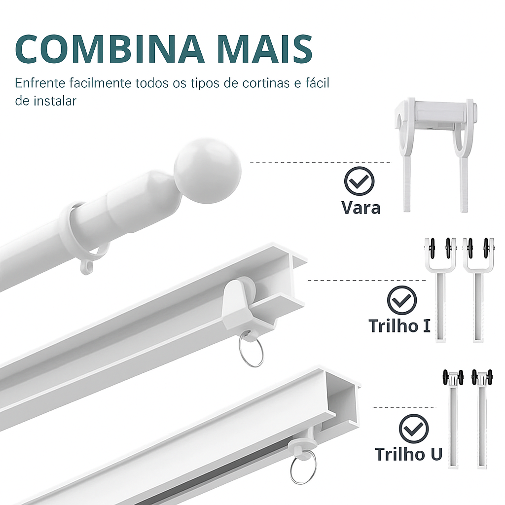 Cortina Inteligente Zemismart Wi-Fi | Automação por Voz e App