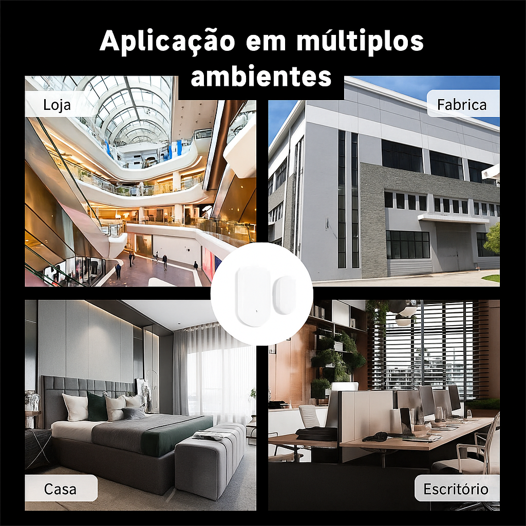 Sensor Inteligente de Portas e Janelas Tuya Zigbee 3.0