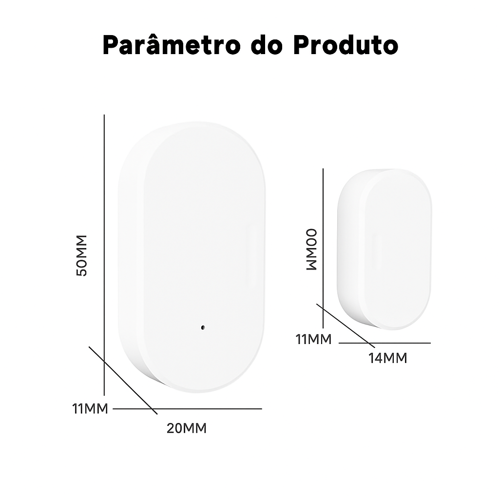 Sensor Inteligente de Portas e Janelas Tuya Zigbee 3.0