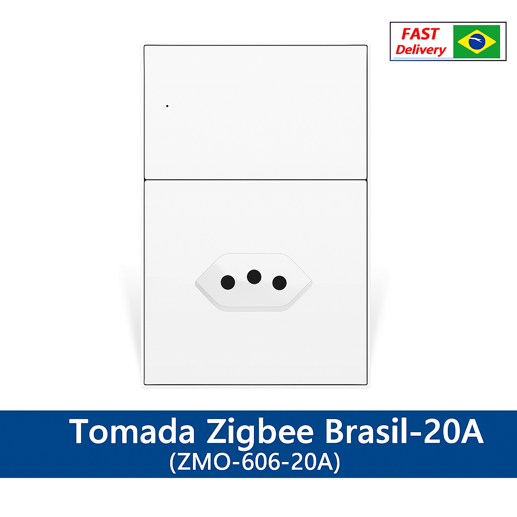 Tomada Inteligente Zigbee com Interruptor e Porta USB-C – Zemismart 10A/20A, Controle por App Tuya