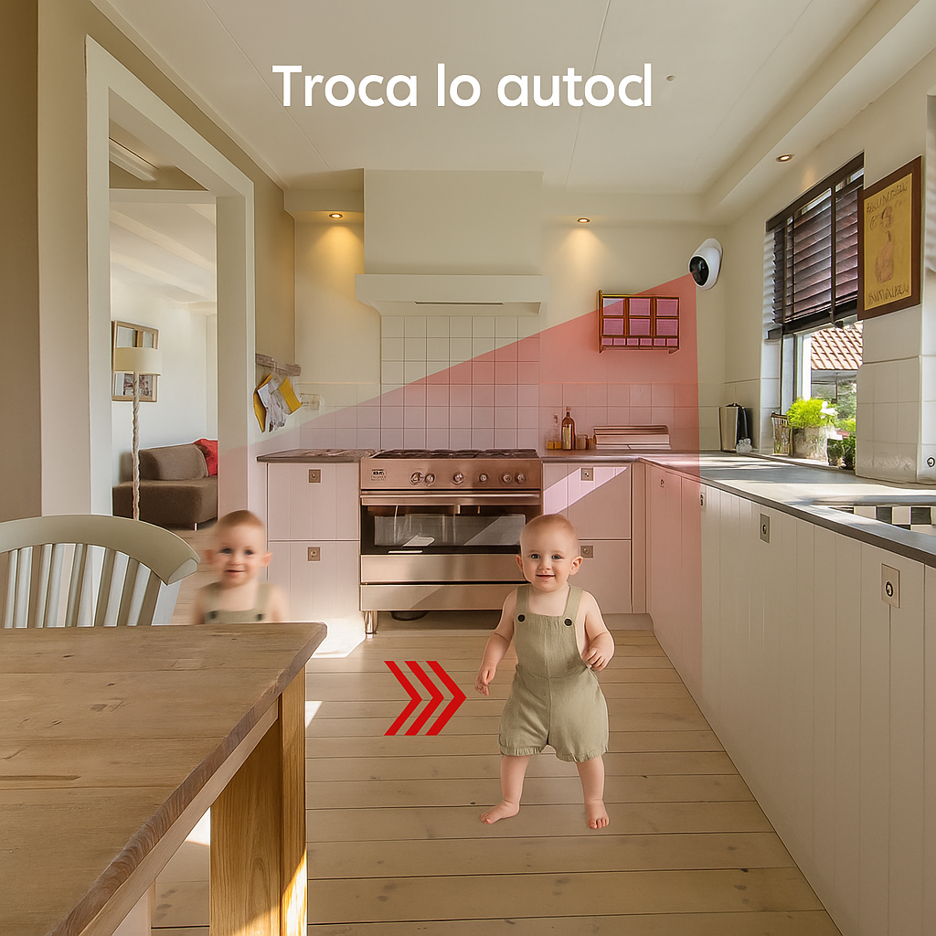 Câmera IP Wi-Fi 4MP com Áudio Bidirecional e Detecção Humana – Baby Monitor Inteligente 168G