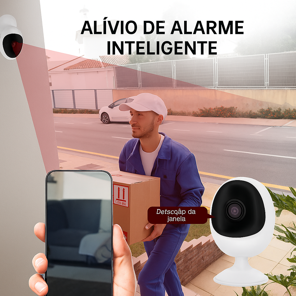 Câmera IP Wi-Fi 4MP com Áudio Bidirecional e Detecção Humana – Baby Monitor Inteligente 168G