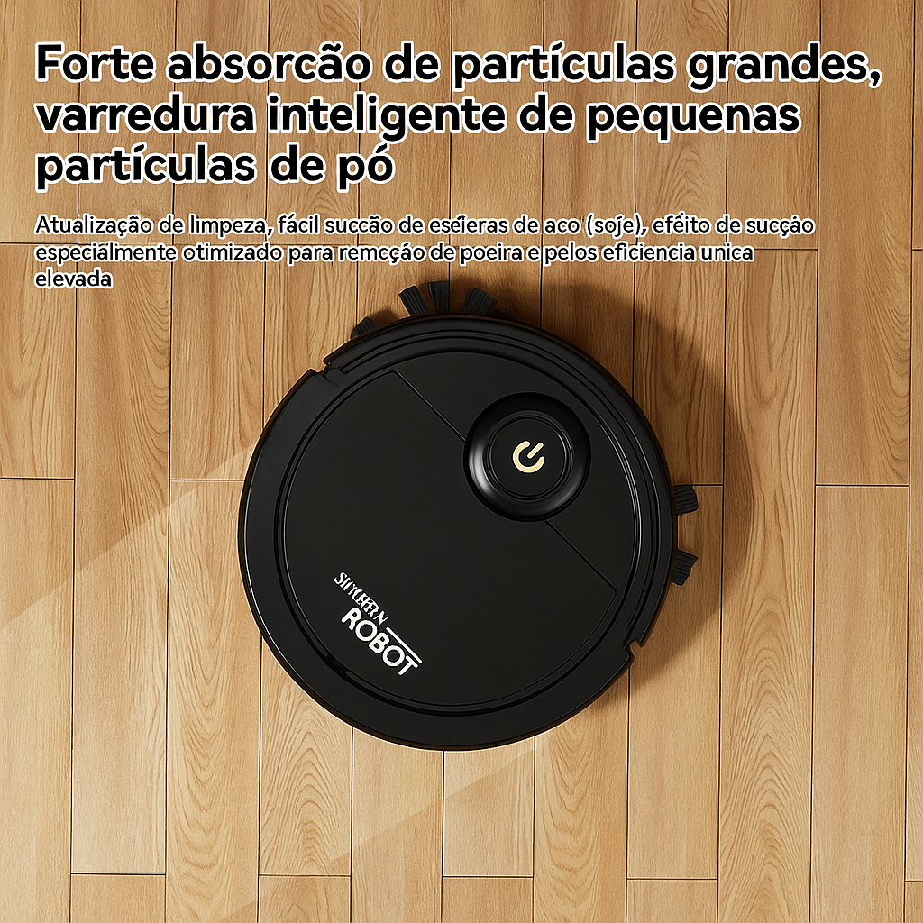 Robô de Limpeza Mijia 3 em 1 – Aspira, Varre e Passa Pano Automático