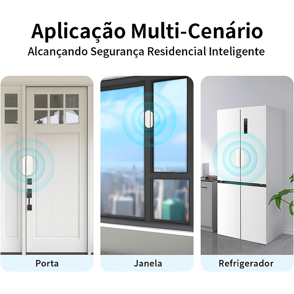 Sensor de Abertura Meian ZigBee – Portas e Janelas