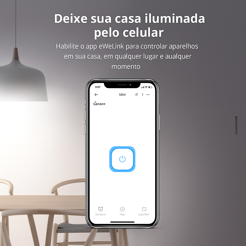 Interruptor Smart Wi-Fi SONOFF MINIR2 | Controle por Voz e App | Frete Grátis