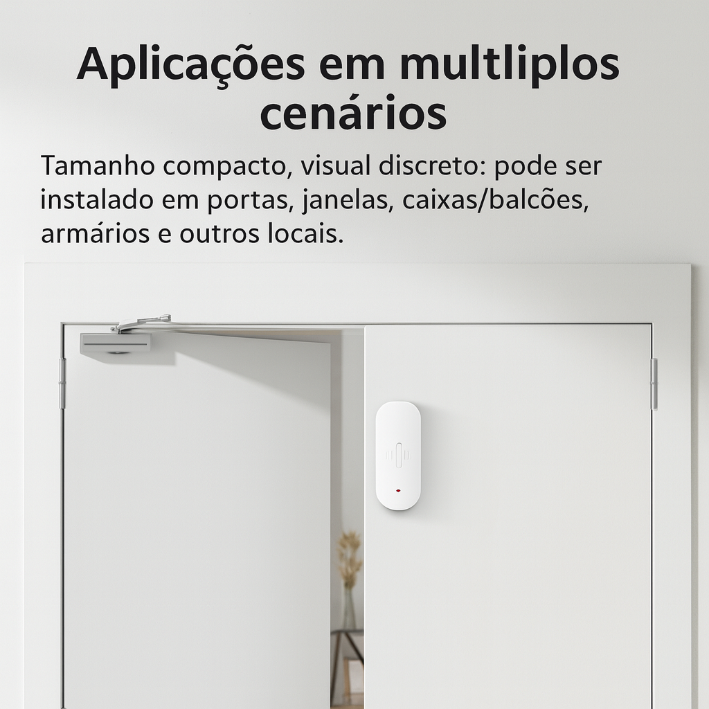 Alerta imediato ao detectar batidas ou arrombamento
Sensor para estoque e depósitos com aviso no celular
Detector de vibração com suporte a cenas no Smart Life
Sensor Wi-Fi para móveis e vitrines com alertas
CPVAN Tuya com monitoramento de impactos em tempo real
Sensor adesivo de vibração, leve e discreto
Alarme de impacto compatível com Android e iOS
Sensor de vibração com certificações CE e RoHS
Detector de choque com registro e automação no app
Sensor Tuya Wi-Fi para reforço da segurança residen