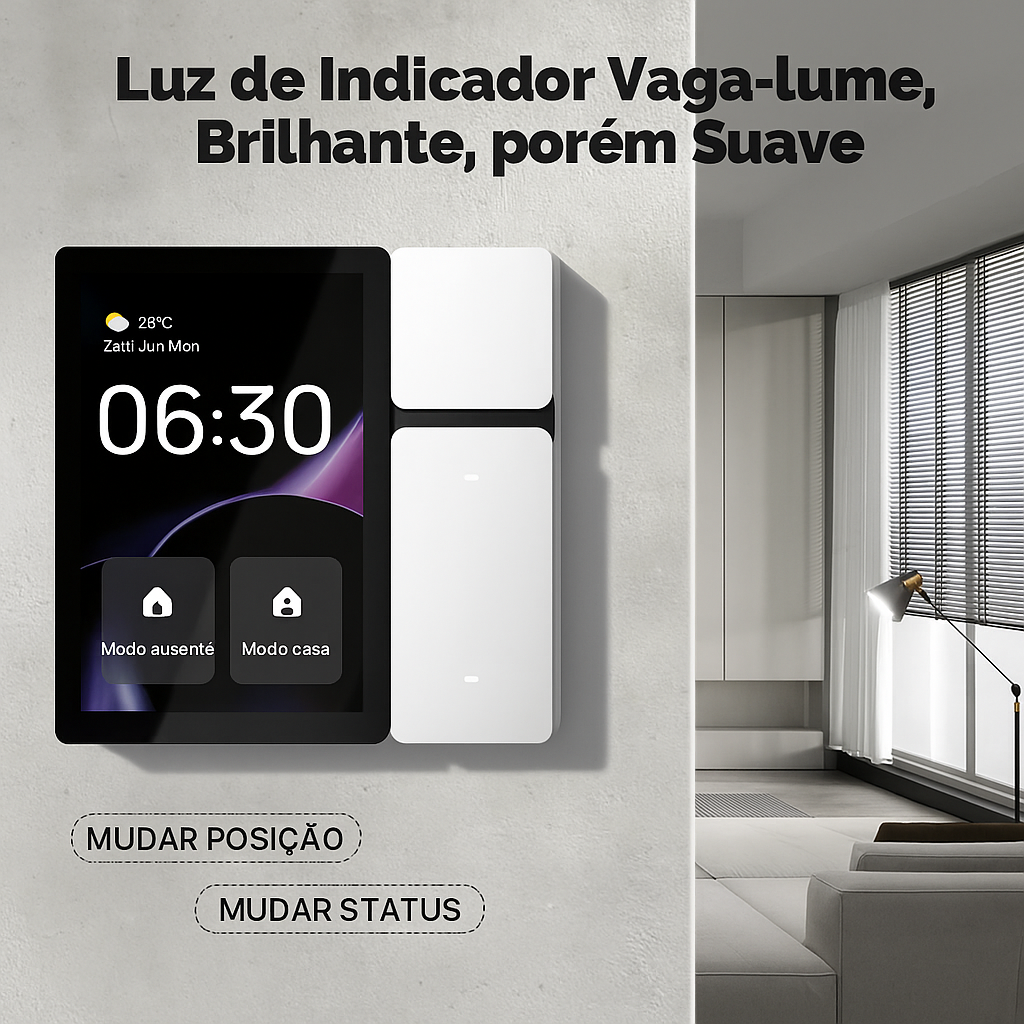 Painel Inteligente MOES Tuya 3.5” | Controle Total com Relés, IR, Wi-Fi e Bluetooth | Frete Grátis