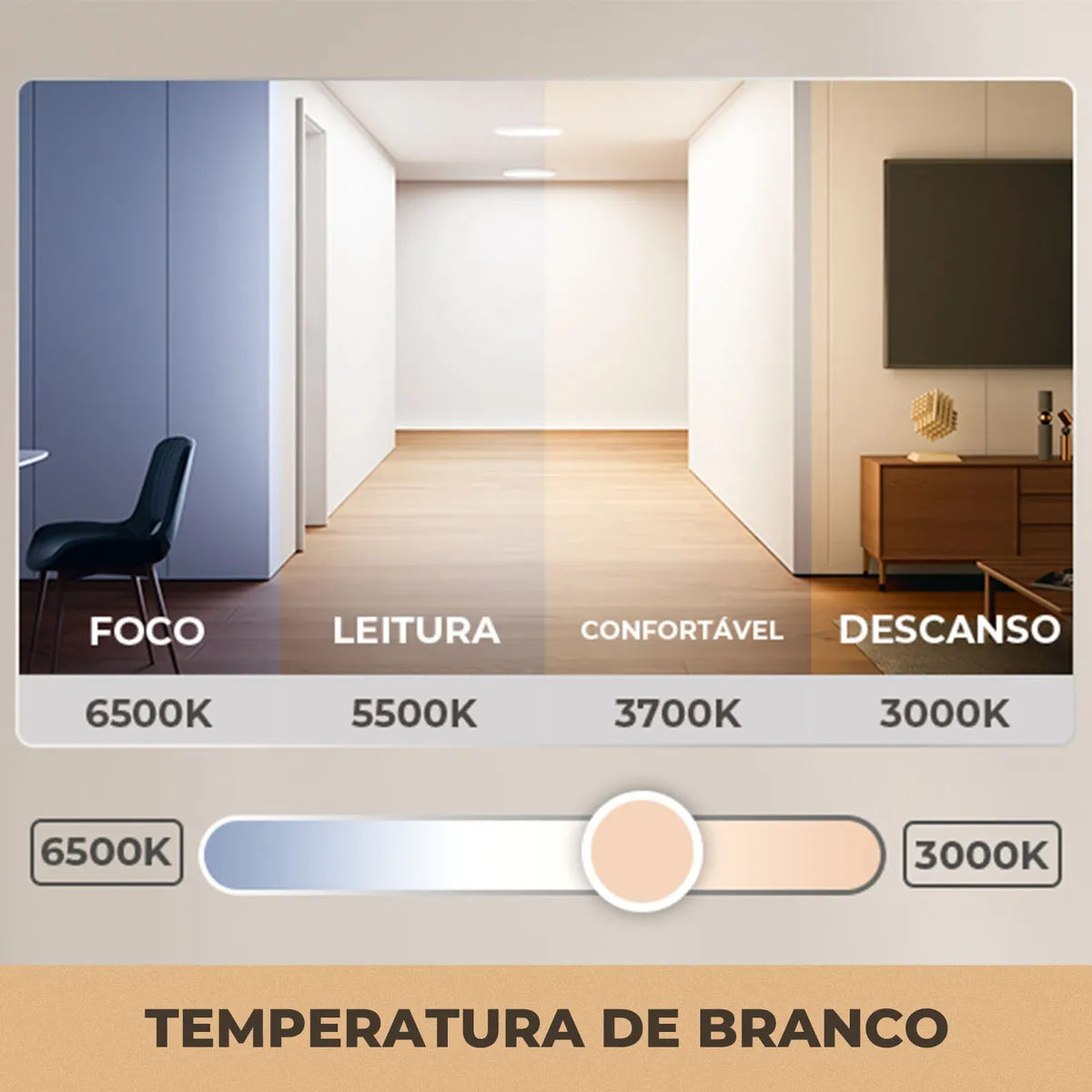 Luminária de Teto LED Smart Wi-Fi RGBCW – Redonda, Dimerizável, TUYA, Alexa e Google