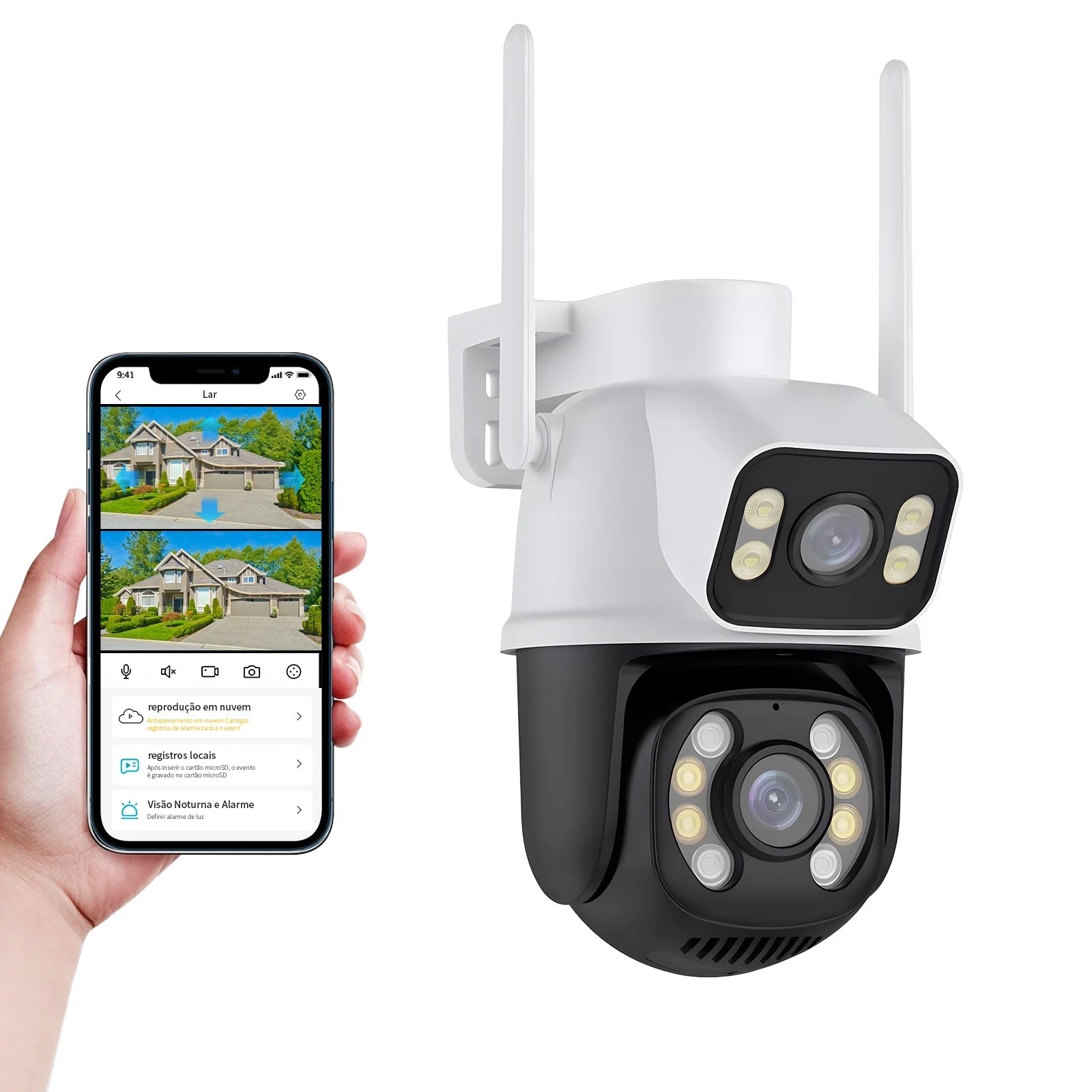Câmera Smart Wi-Fi COIBEU 4K/6MP – Segurança 360°, App Mobile e Conectividade Bluetooth
