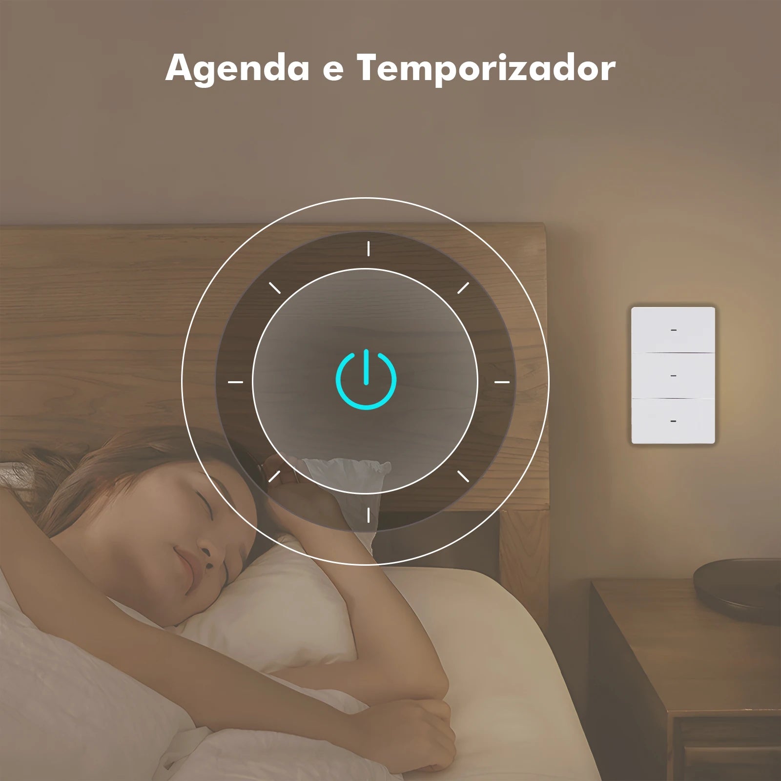 Interruptor Smart Wi-Fi Tuya N+L com Neutro – Controle Remoto e Automação
