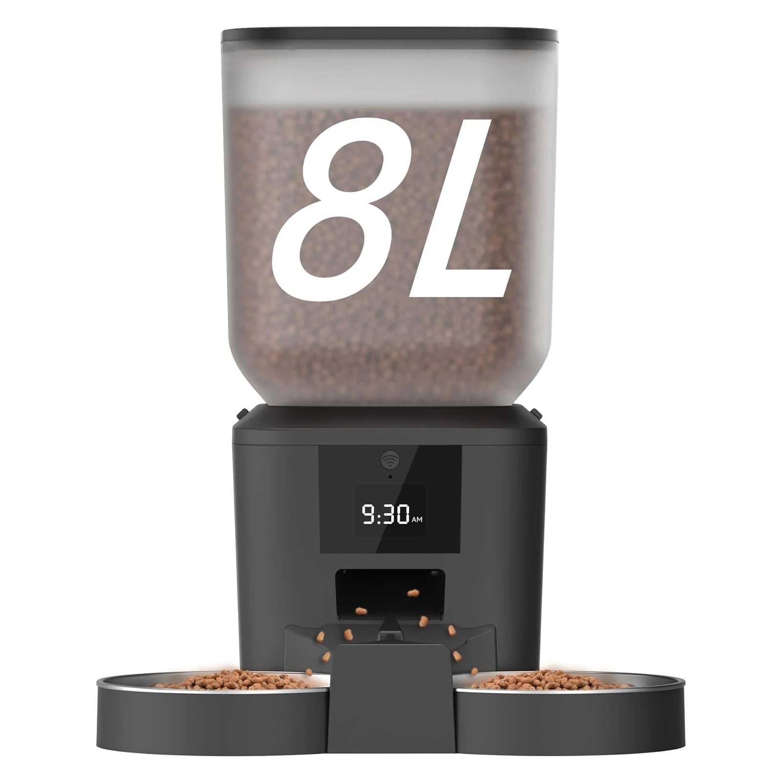 Alimentador Automático de Ração 8L para Gatos e Cães – Programável, Silencioso e Fácil de Usar