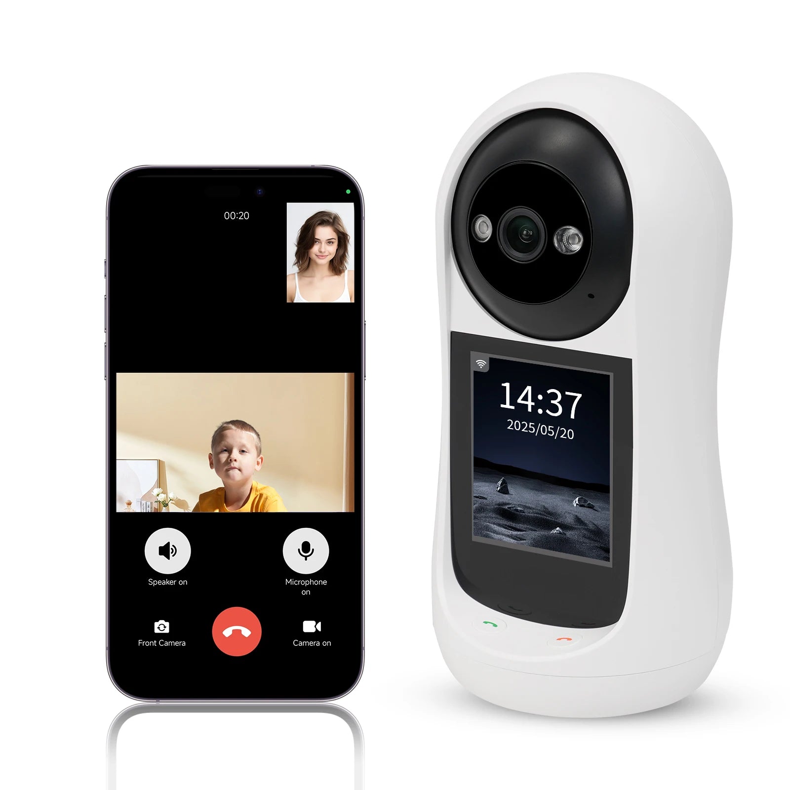 Câmera Wi-Fi Icsee para Bebês e Segurança | Monitor IP 360° com Áudio e Visão Noturna — Envio do Brasil