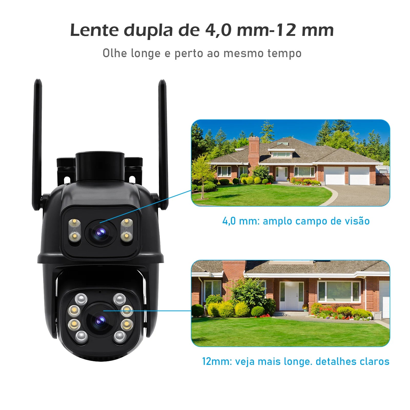Câmera Smart Wi-Fi COIBEU 4K/6MP – Segurança 360°, App Mobile e Conectividade Bluetooth