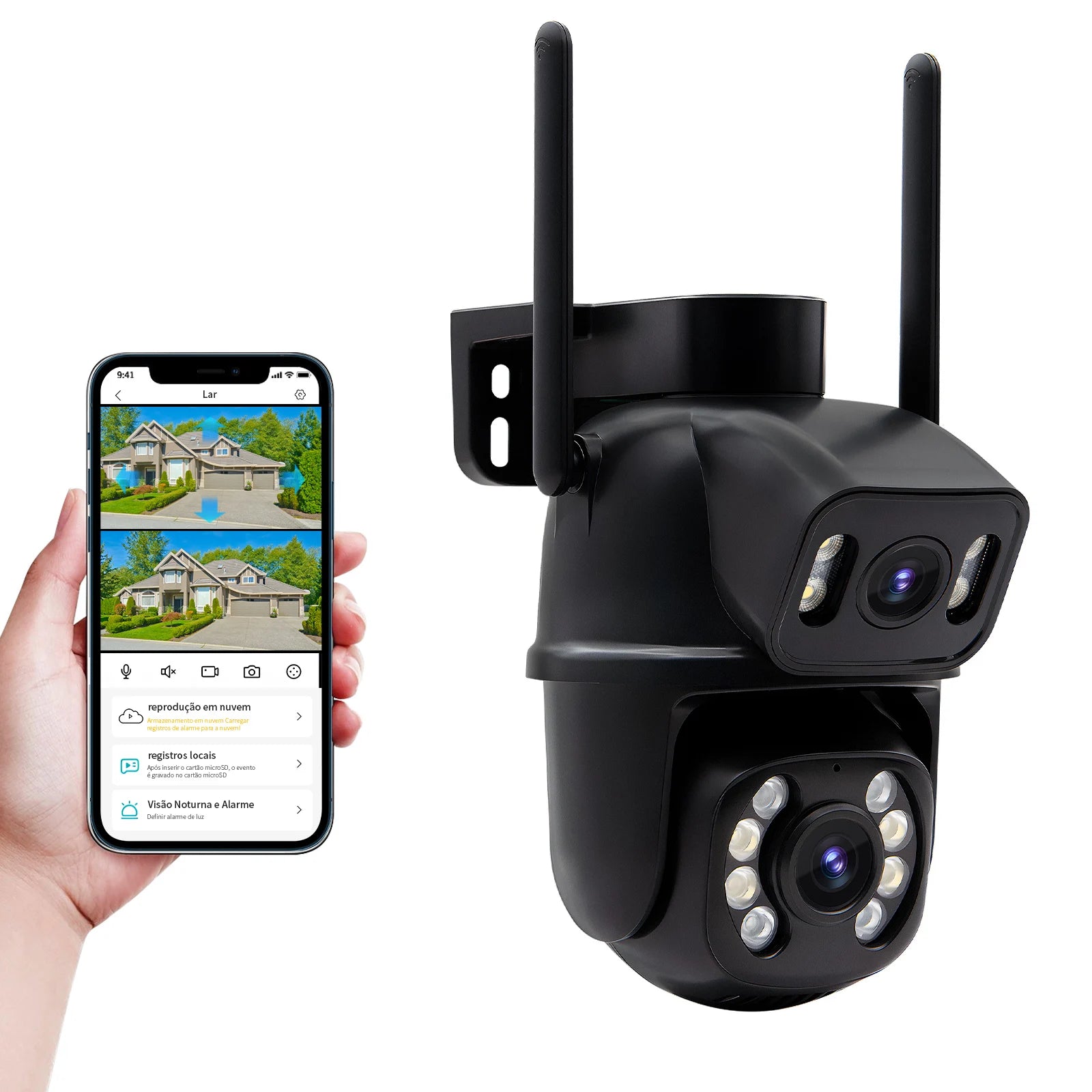 Câmera Smart Wi-Fi COIBEU 4K/6MP – Segurança 360°, App Mobile e Conectividade Bluetooth