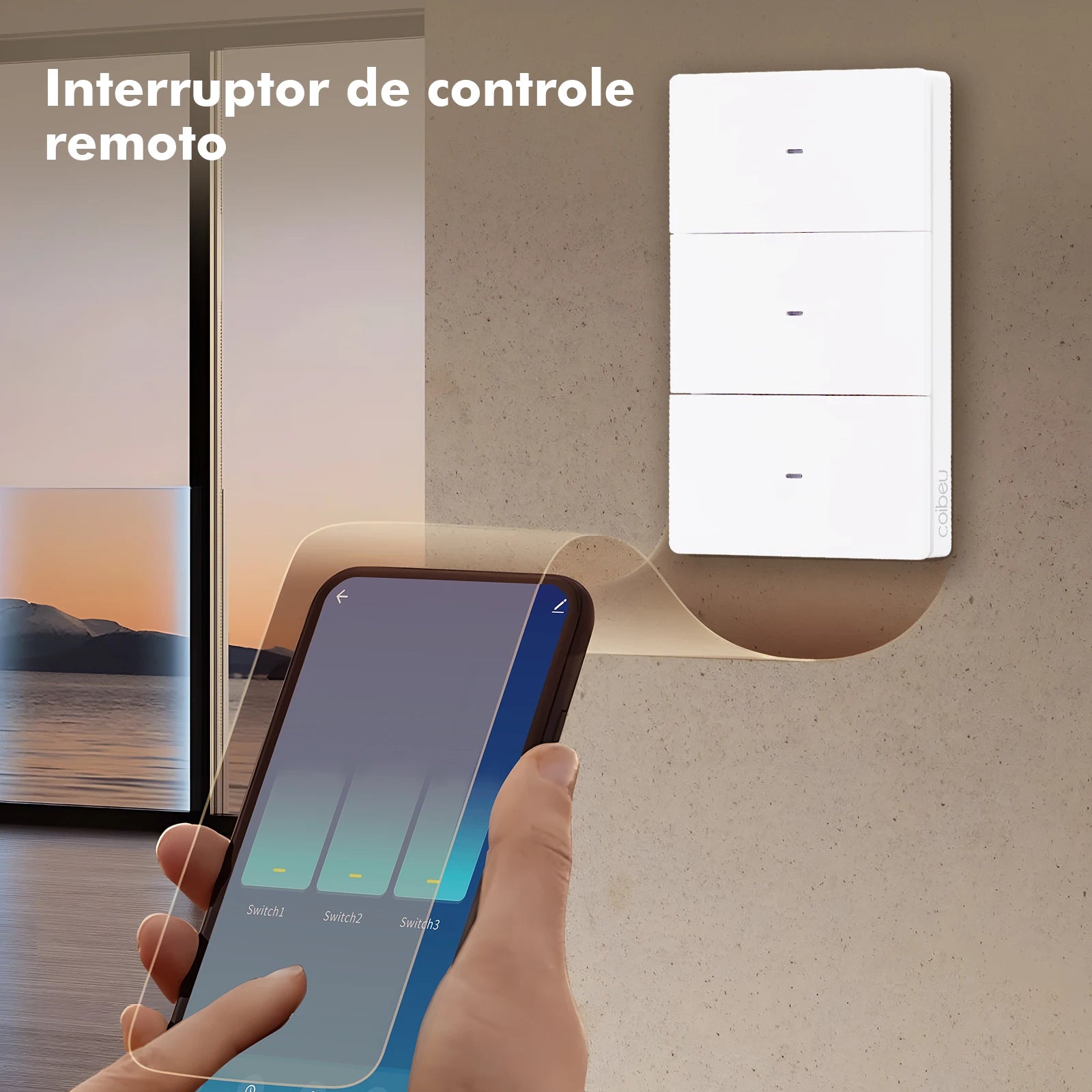 Interruptor Smart Wi-Fi Tuya N+L com Neutro – Controle Remoto e Automação