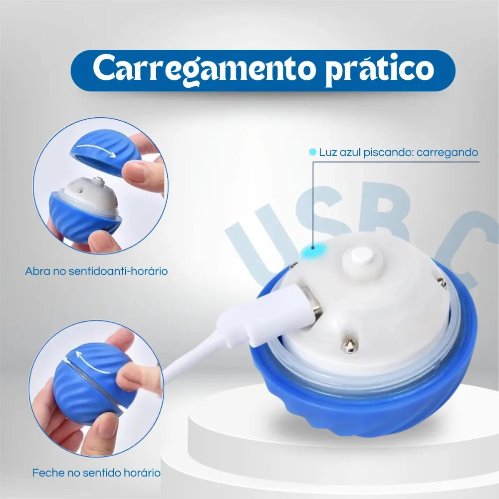 Bola de Salto Inteligente para Pets Brinquedo Automático Rotação Frete Grátis + 5% OFF