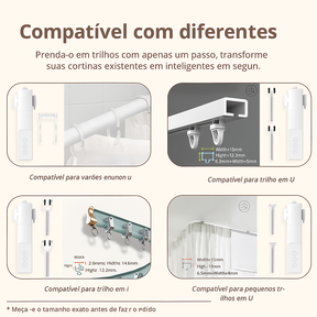 Cortina Inteligente Zemismart Wi-Fi | Automação por Voz e App
