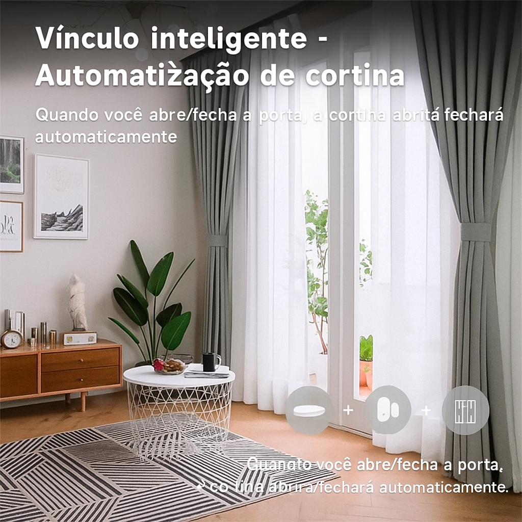 Sensor Inteligente de Portas e Janelas Tuya Zigbee 3.0