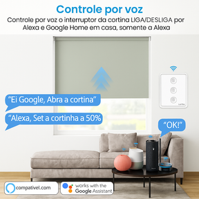 Interruptor de Cortina LoraTap – Controle Inteligente por Botão
