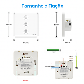 Interruptor de Cortina LoraTap – Controle Inteligente por Botão