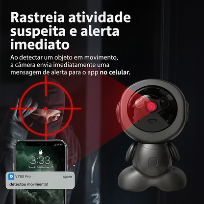 Câmera Inteligente Wi-Fi Cugo 8MP | Visão Noturna e Áudio Bidirecional