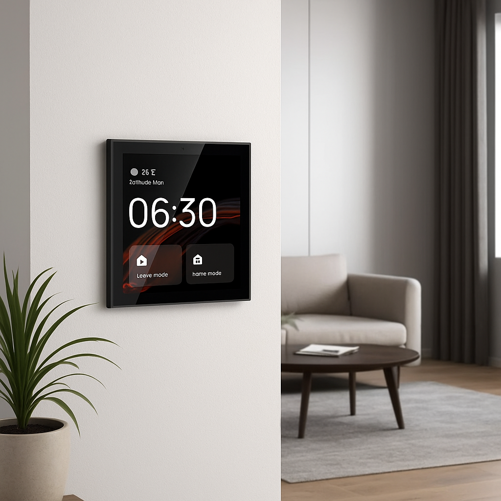 Painel de Controle Central Smart 4 com Tela Touch – Wi-Fi, Comando por Voz e Gateway ZigBee Integrado