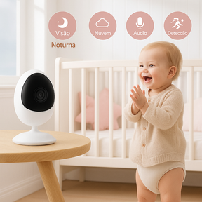 Câmera IP Wi-Fi 4MP com Áudio Bidirecional e Detecção Humana – Baby Monitor Inteligente 168G