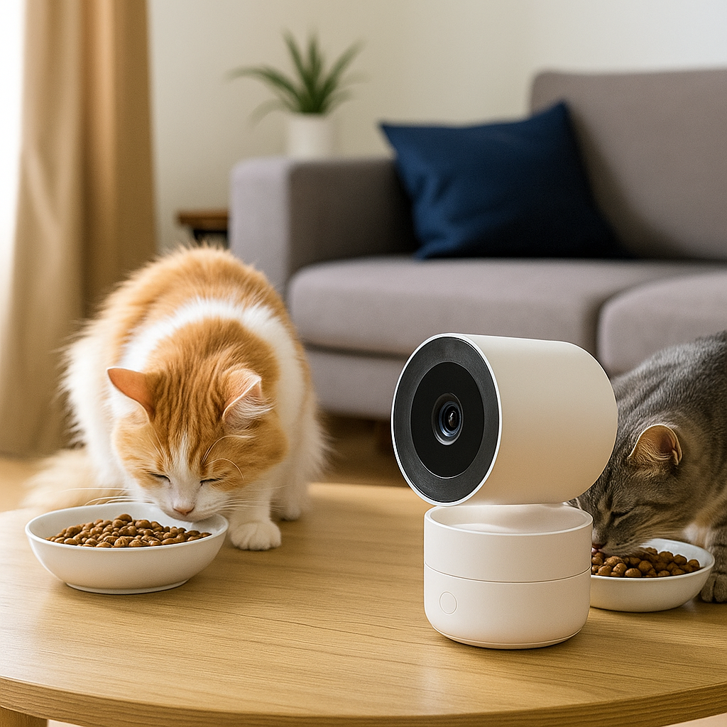 Câmera de Segurança Wi-Fi Inteligente – Mini Câmera Sem Fio com Visão Noturna, Detecção de Movimento e Monitoramento via App