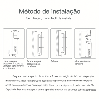 Motor de Cortina Elétrica Wi-Fi Tuya | Automação Inteligente