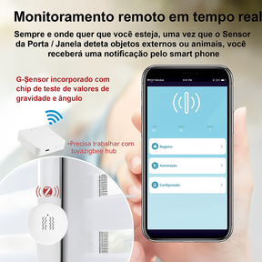 Sensor de Vibração ZigBee – Alarme Inteligente para Portas e Janelas