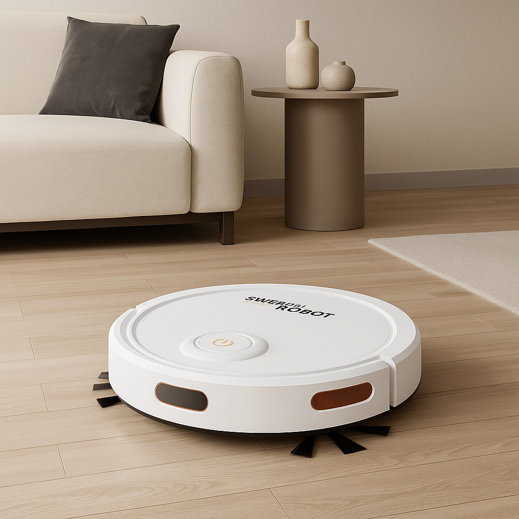 Robô de Limpeza Mijia 3 em 1 – Aspira, Varre e Passa Pano Automático