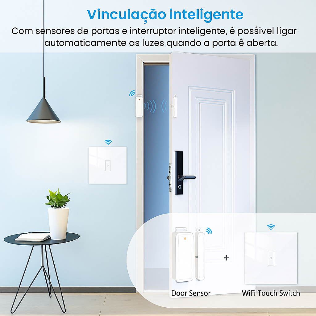 Sensor Inteligente para Portas e Janelas – LoraTap Tuya Wi-Fi ou ZigBee