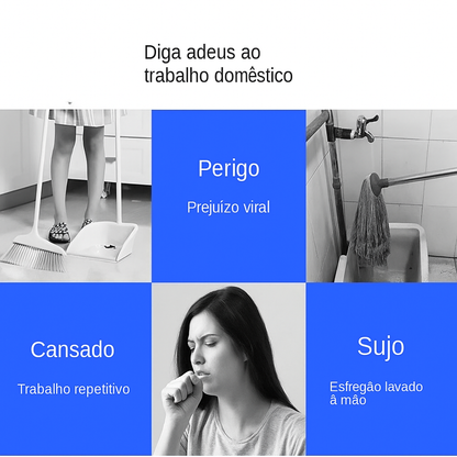 Robô Aspirador Inteligente 5 em 1 – Limpeza Silenciosa e Eficiente