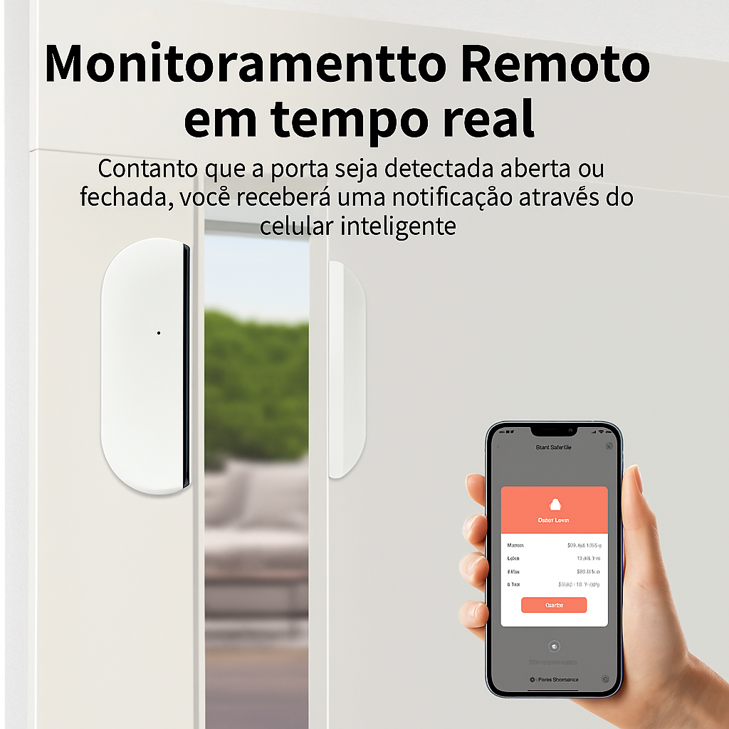 Sensor de Abertura Meian ZigBee – Portas e Janelas