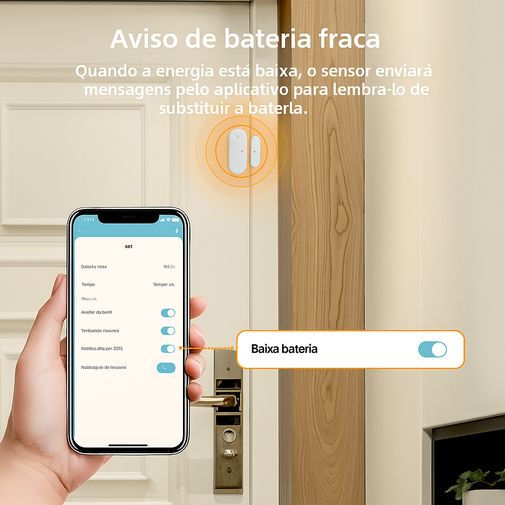 Sensor de Abertura AVATTO ZigBee – Portas e Janelas Inteligentes