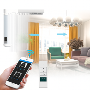 Motor de Cortina Vertical Automatizada | Sistema Inteligente com App Tuya e Controle Remoto