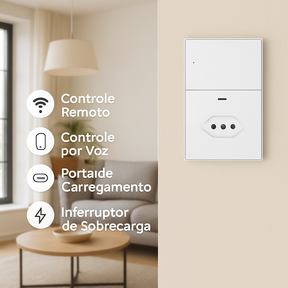 Tomada Inteligente Zigbee com Interruptor e Porta USB-C – Zemismart 10A/20A, Controle por App Tuya
