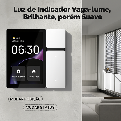 Painel Inteligente MOES Tuya 3.5” | Controle Total com Relés, IR, Wi-Fi e Bluetooth | Frete Grátis
