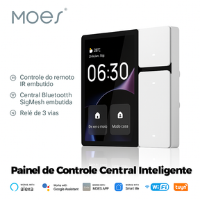Painel Inteligente MOES Tuya 3.5” | Controle Total com Relés, IR, Wi-Fi e Bluetooth | Frete Grátis