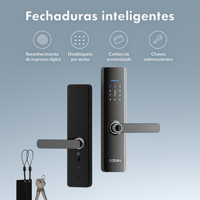 Fechadura Inteligente com Biometria e Senha Coibeu – Desbloqueio Rápido em até 1s, Compatível com App Tuya