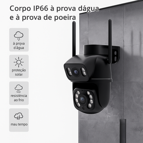 Câmera Smart Wi-Fi COIBEU 4K/6MP – Segurança 360°, App Mobile e Conectividade Bluetooth
