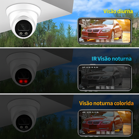 Câmera IP de Segurança ASECAM 8MP – Visão Noturna Colorida, Áudio e Detecção Facial