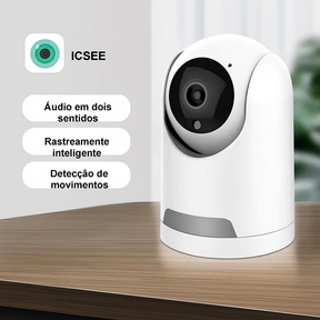 Mini Câmera Wi-Fi ICSEE 3MP/5MP – Segurança Inteligente com Visão Noturna e Áudio Bidirecional