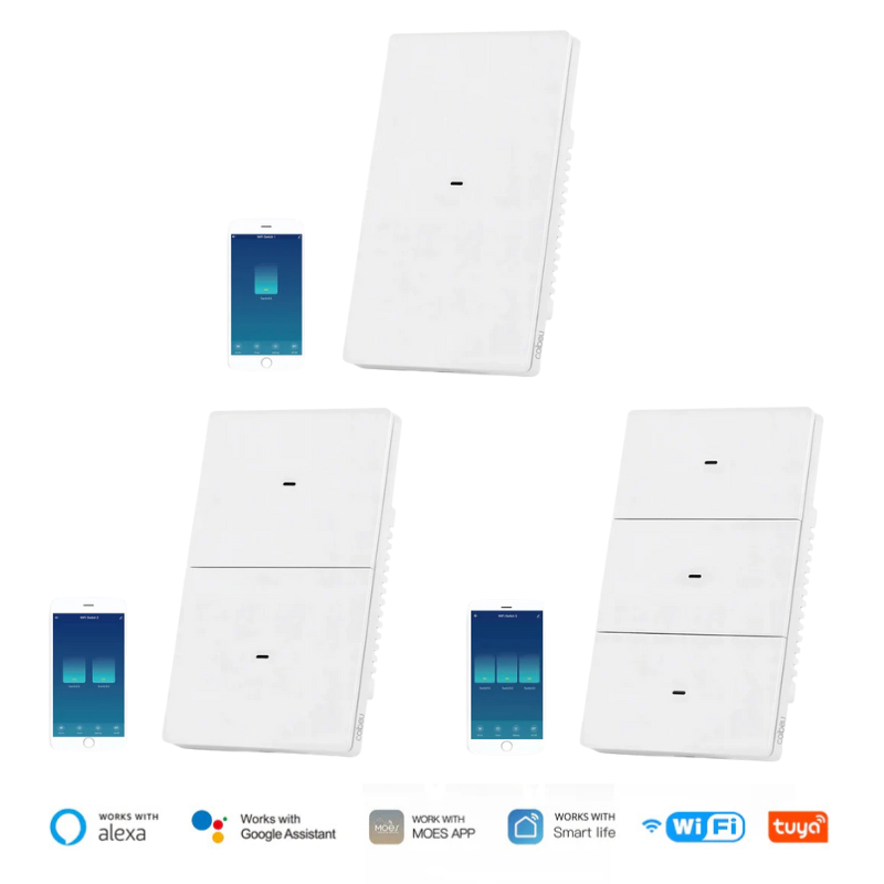 Interruptor Smart Wi-Fi Tuya N+L com Neutro – Controle Remoto e Automação