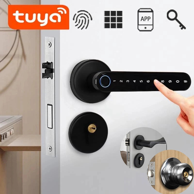 Fechadura Biométrica KingKu – Smart Lock com Impressão Digital e Senha