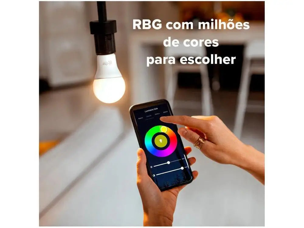Lâmpada Inteligente Wi-Fi i2GO RGB – Controle por App e Voz, Alexa/Google, Bivolt