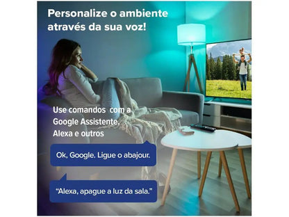 Lâmpada Inteligente Wi-Fi i2GO RGB – Controle por App e Voz, Alexa/Google, Bivolt