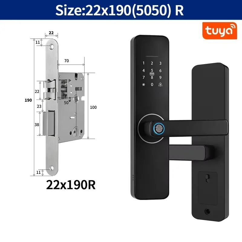 Fechadura Digital Tuya Brasil – Smart Lock Wi-Fi com Biometria