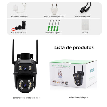 Câmera Smart Wi-Fi COIBEU 4K/6MP – Segurança 360°, App Mobile e Conectividade Bluetooth