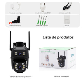 Câmera Smart Wi-Fi COIBEU 4K/6MP – Segurança 360°, App Mobile e Conectividade Bluetooth
